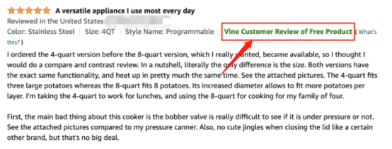 Amazon Vine计划