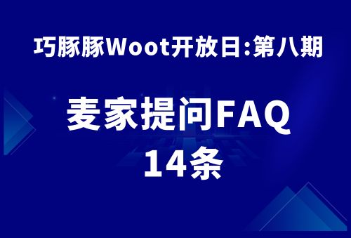 巧豚豚Woot开放日第八期：Woot的介绍及应用